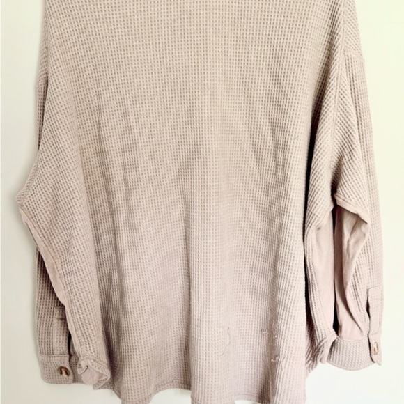 By Together Mauve Waffle Knit Shacket - Picture 2 of 7